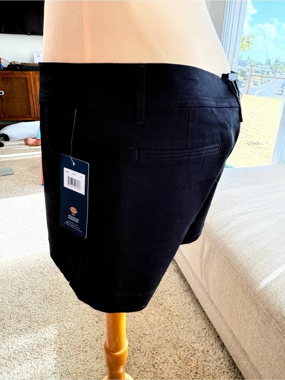 Women’s Dickies Black Flat Front women’s Shorts